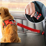 Pet Cat Dog Car Seat Belt Adjustable Pet Seat Vehicle Dog Harness Lead Clip Safety Lever Traction Dog Collars Dogs Accessoires